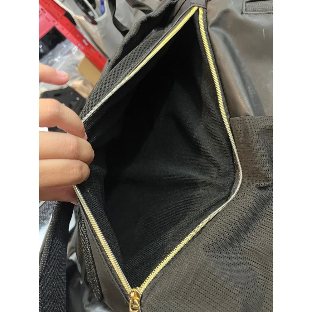 New Balance Topload Rucksack Backpack Black Gold Trim Sport Utility Training Bag
